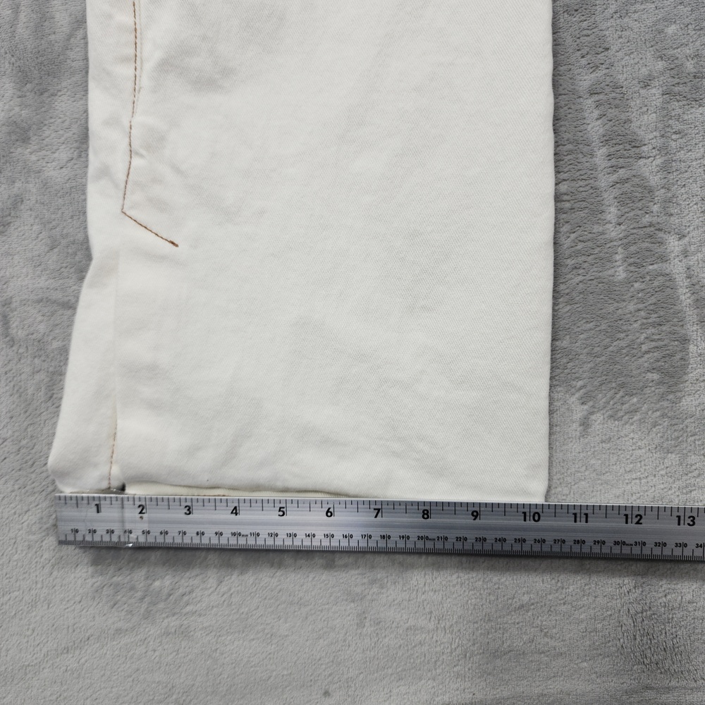Time And Tru Jeans Womens 20 White Mid Rise Bootcut Slit Hem Stretch Casual - Picture 11 of 13